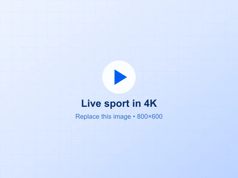 Desporto em direto em 4K
